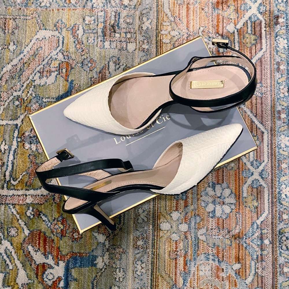 Louise et Cie “Esperance” snakeskin heels (8.5)